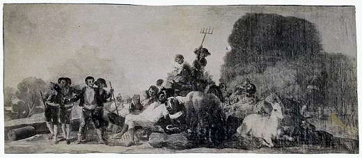 La “Era”, de Goya. Foto de Clifford, año 1856. BNE.